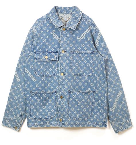 supreme louis vuitton jacket blue|supreme Louis Vuitton tracksuit.